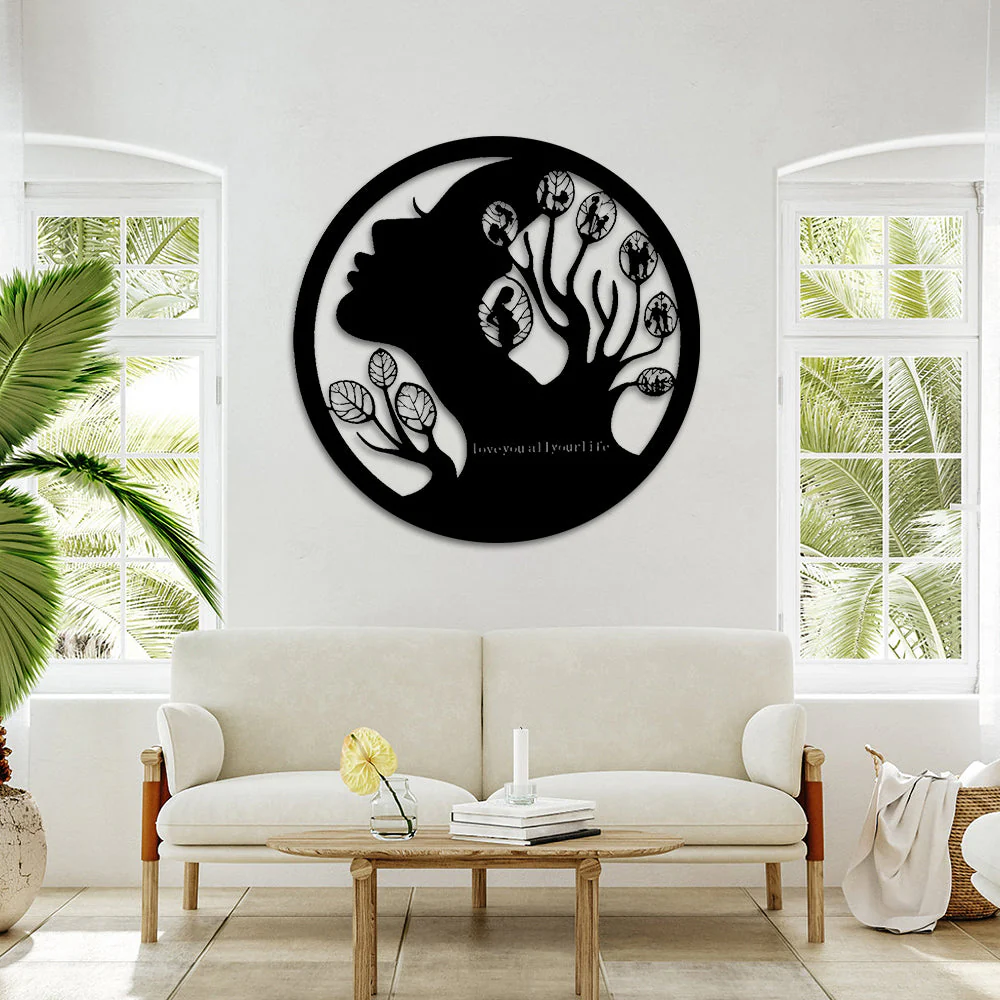 Je t'Aimerai Pour le Reste de Ma Vie Art Mural en Métal