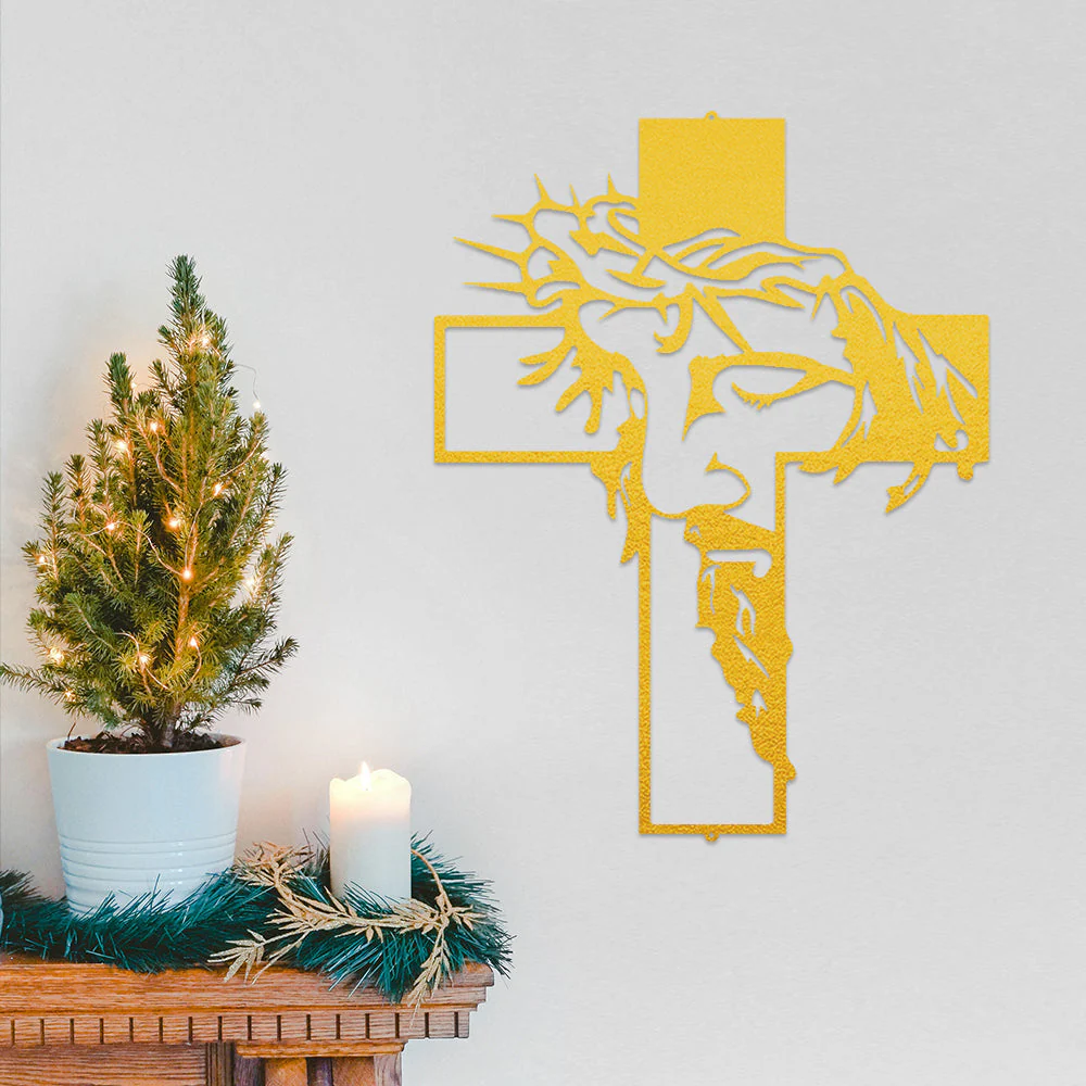 Jésus Croix Plaque Christ Décor Mural - Image 11