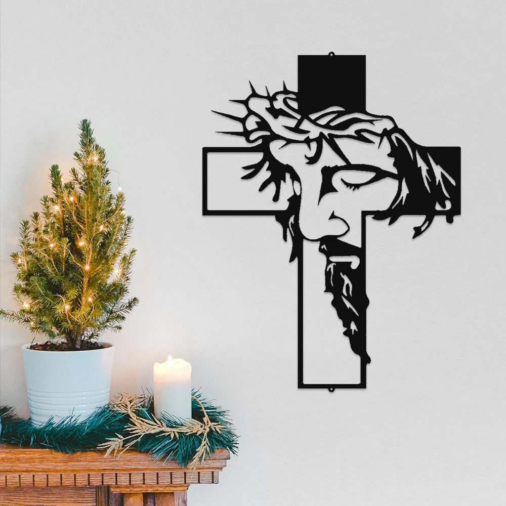 Jésus Croix Plaque Christ Décor Mural - Image 5