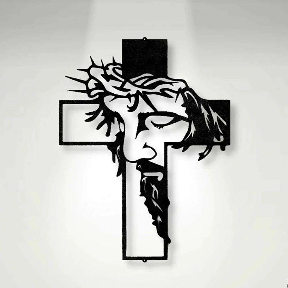 Jésus Croix Plaque Christ Décor Mural - Image 6
