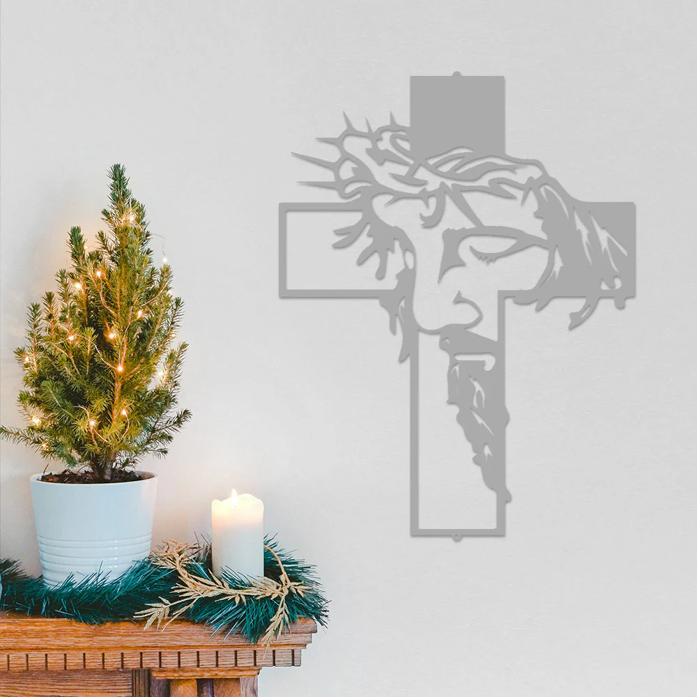 Jésus Croix Plaque Christ Décor Mural - Image 9