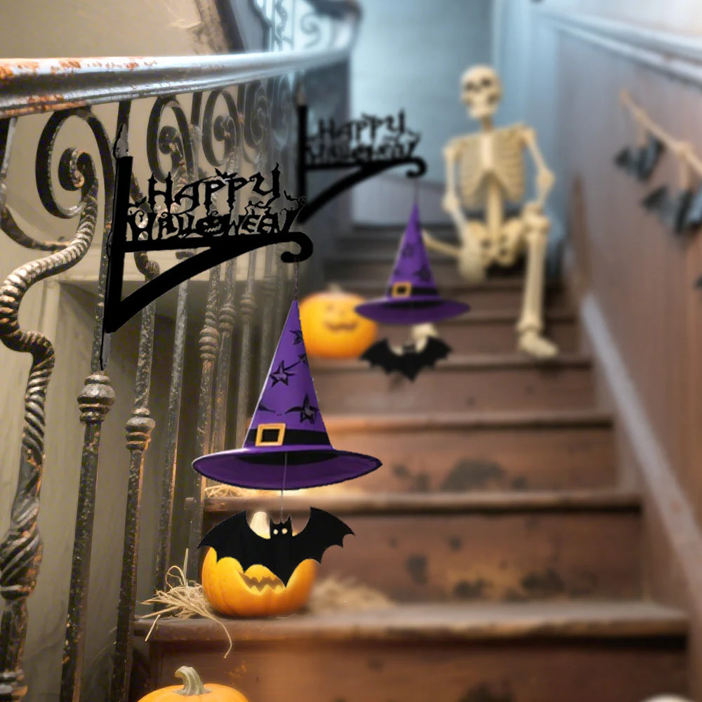 Joyeux Halloween Support de Plantes à Suspendre Métallique - Image 2