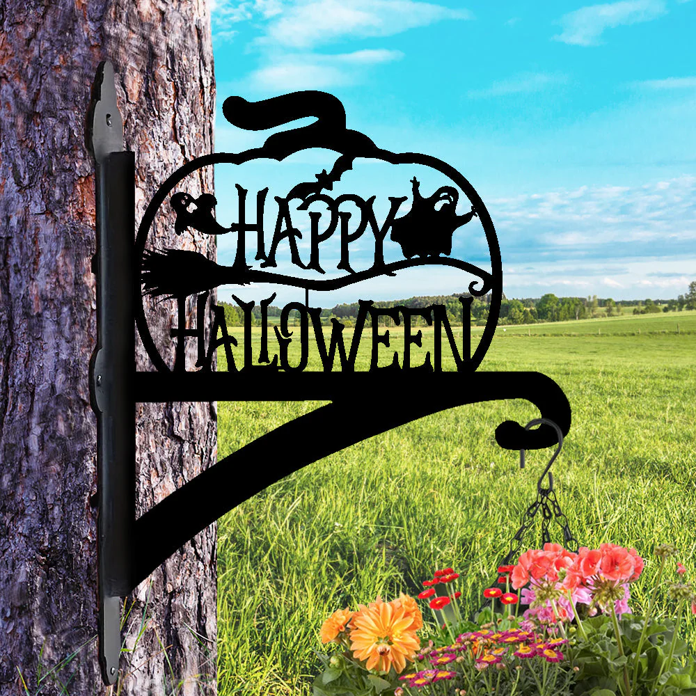 Joyeux Halloween Support de Plantes à Suspendre Métallique - Image 3