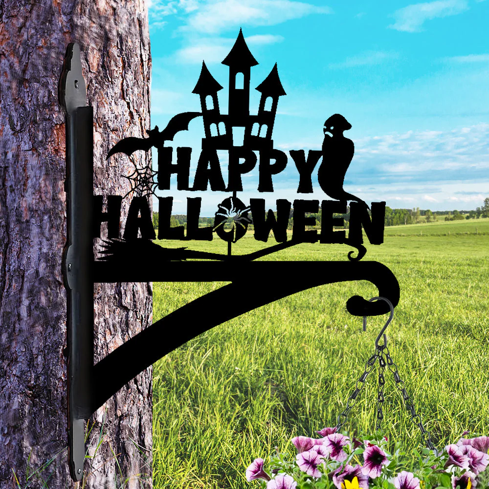 Joyeux Halloween Support de Plantes à Suspendre Métallique - Image 3