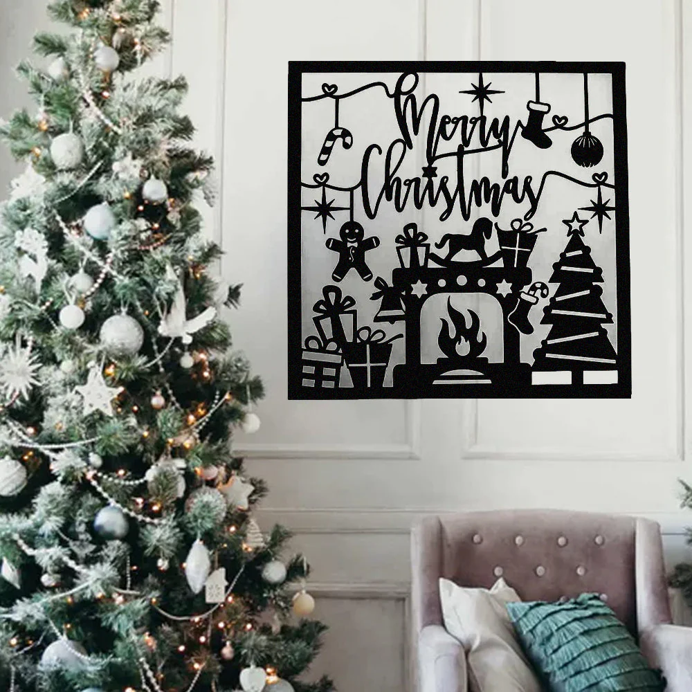 Joyeux Noël Plaque en Métal Décoratif Mural - Image 2