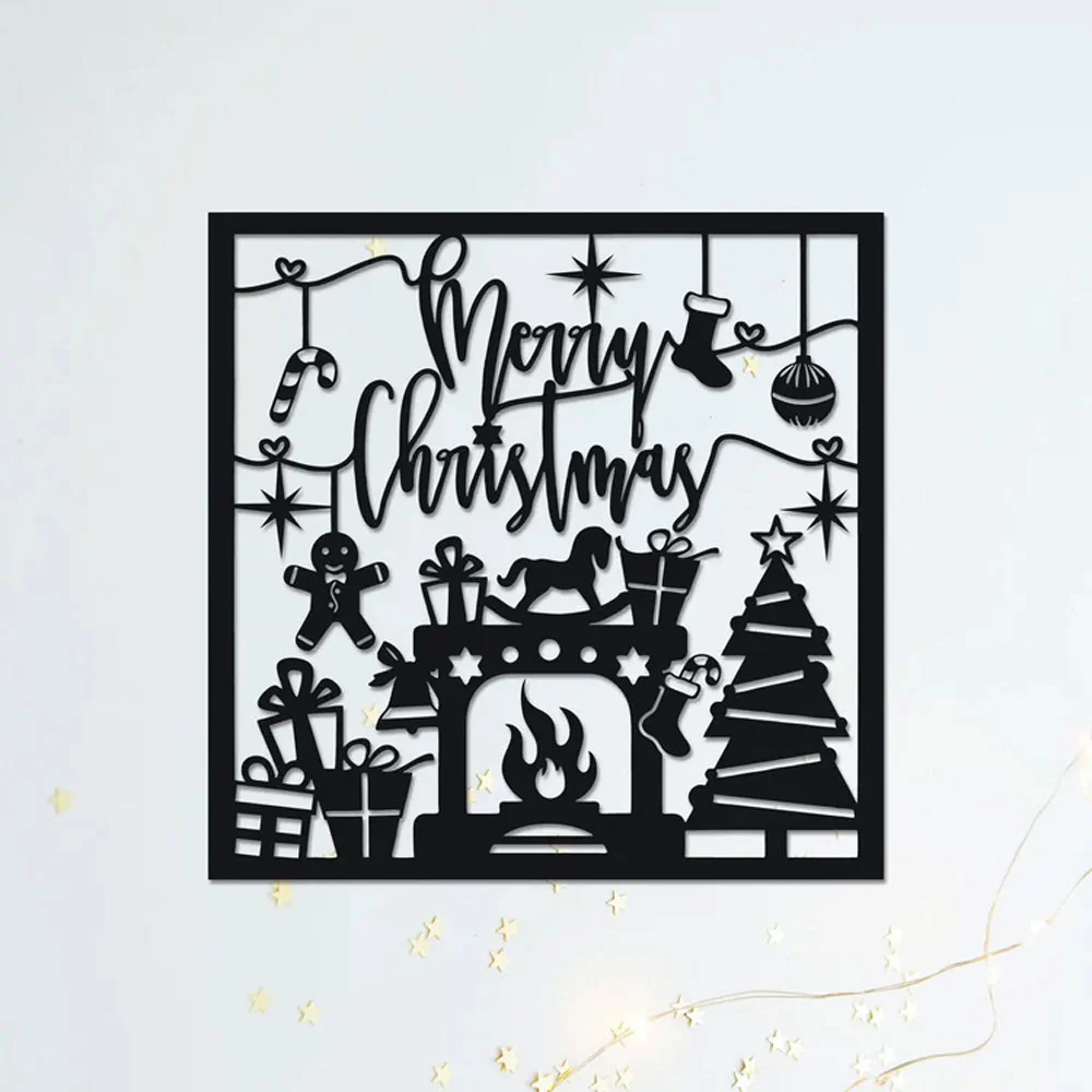 Joyeux Noël Plaque en Métal Décoratif Mural - Image 3