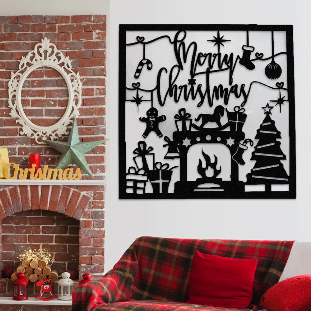 Joyeux Noël Plaque en Métal Décoratif Mural - Image 4