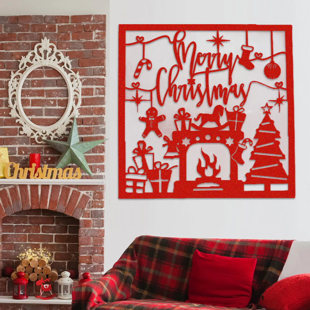 Joyeux Noël Plaque en Métal Décoratif Mural - Image 5