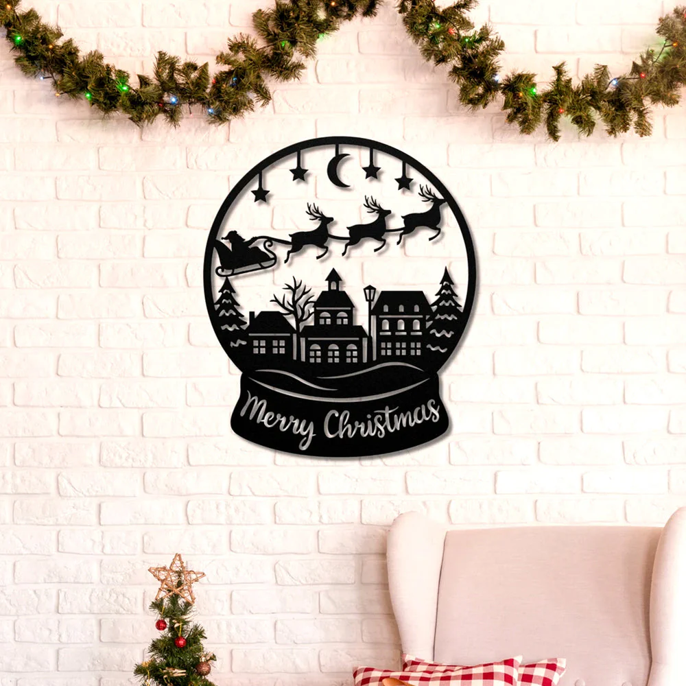 Joyeux Noël Plaque en Métal Décoratif Mural - Image 4