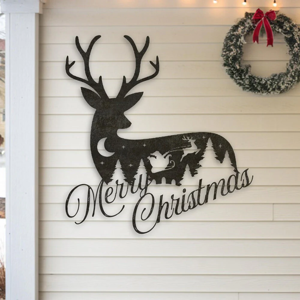Joyeux Noël Plaque en Métal Décoratif Mural - Image 2