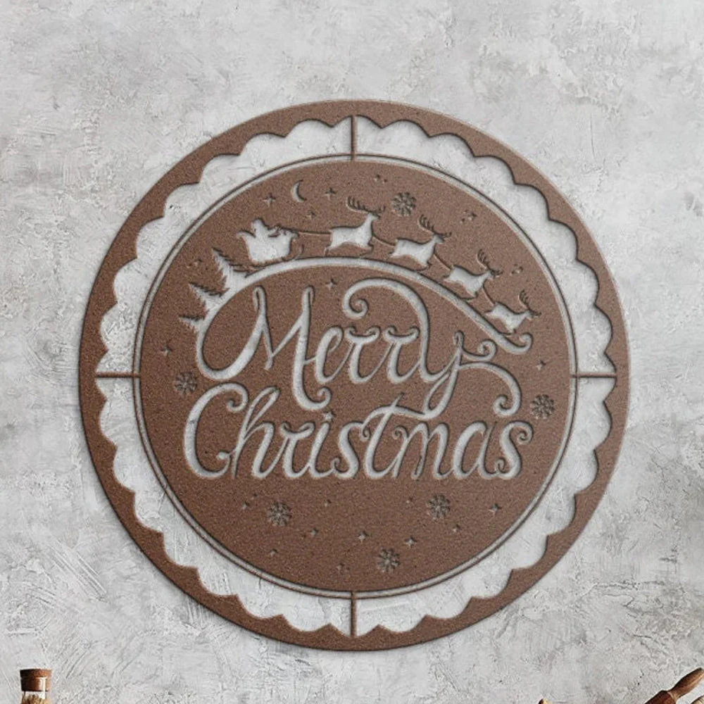 Joyeux Noël Plaque en Métal Décoratif Mural - Image 3