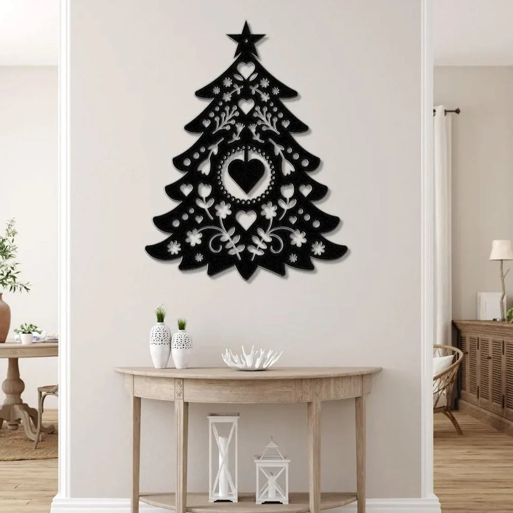 Joyeux Noël Sapin Plaque en Métal Décoratif Mural - Image 2