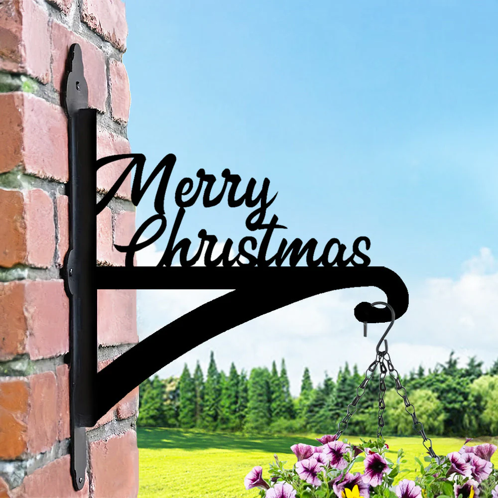 Joyeux Noël Support de Plantes à Suspendre Métallique