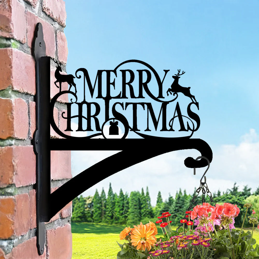 Joyeux Noël Support de Plantes à Suspendre Métallique - Image 6
