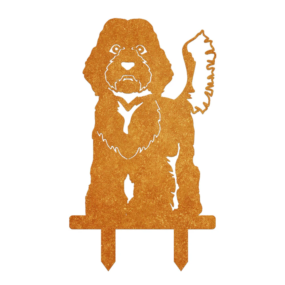 Labradoodle Silhouette de Chien en Métal Noir - Image 7