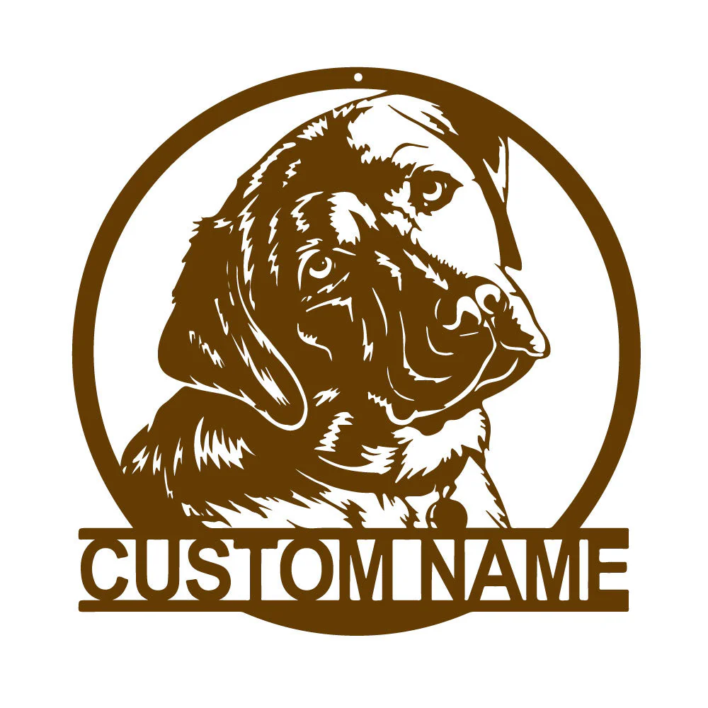 Labrador Retriever Art Mural en Métal Personnalisé pour Amoureux des Chiens - Image 10