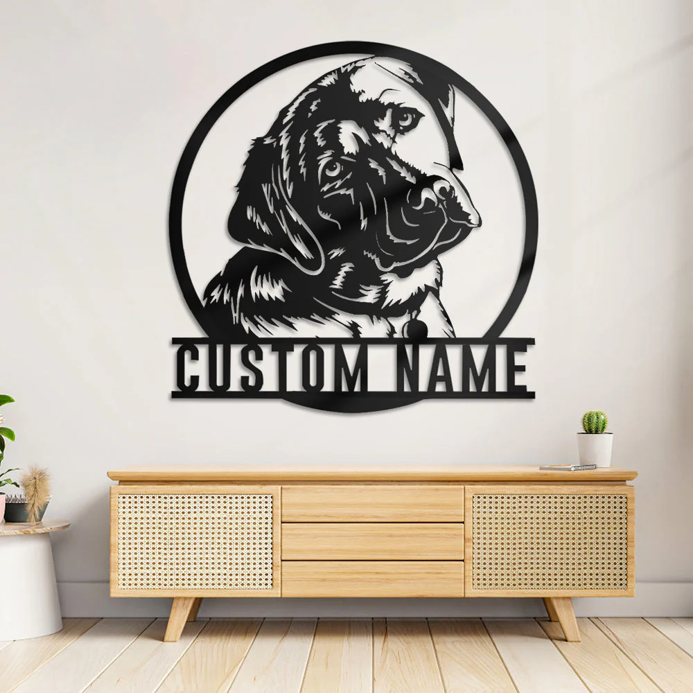 Labrador Retriever Art Mural en Métal Personnalisé pour Amoureux des Chiens - Image 2