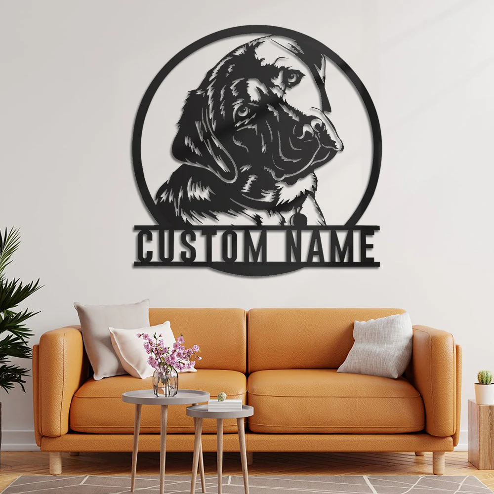 Labrador Retriever Art Mural en Métal Personnalisé pour Amoureux des Chiens - Image 4