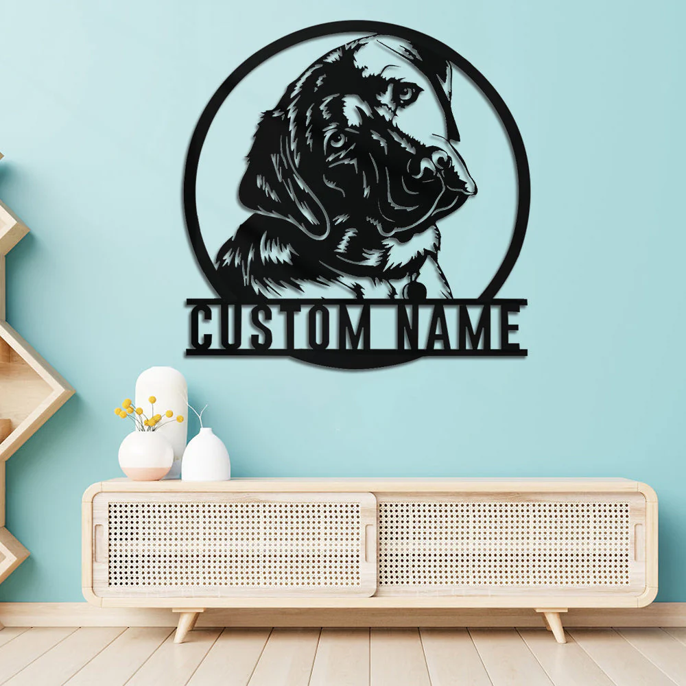 Labrador Retriever Art Mural en Métal Personnalisé pour Amoureux des Chiens - Image 5