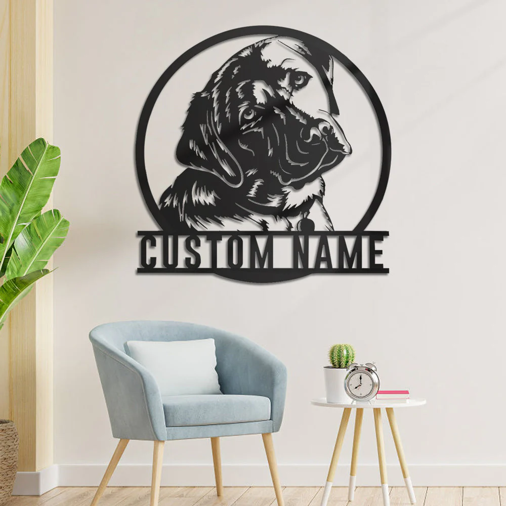 Labrador Retriever Art Mural en Métal Personnalisé pour Amoureux des Chiens - Image 6