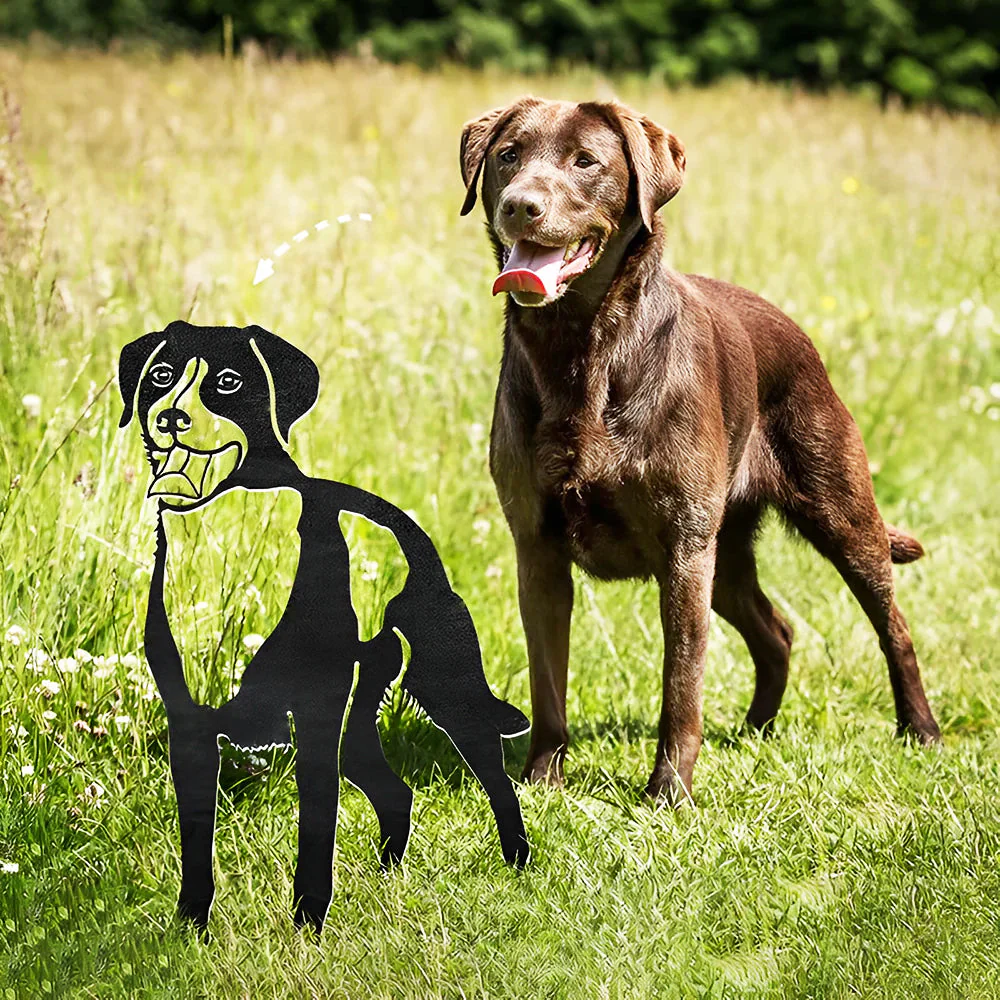 Labrador Retriever Silhouette en Métal