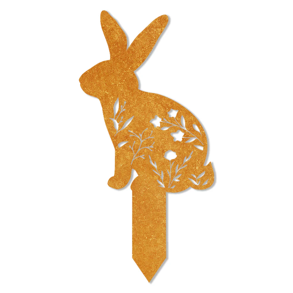 Lapin de Pâques Plaque Métal Décoration Extérieure de Jardin - Image 11