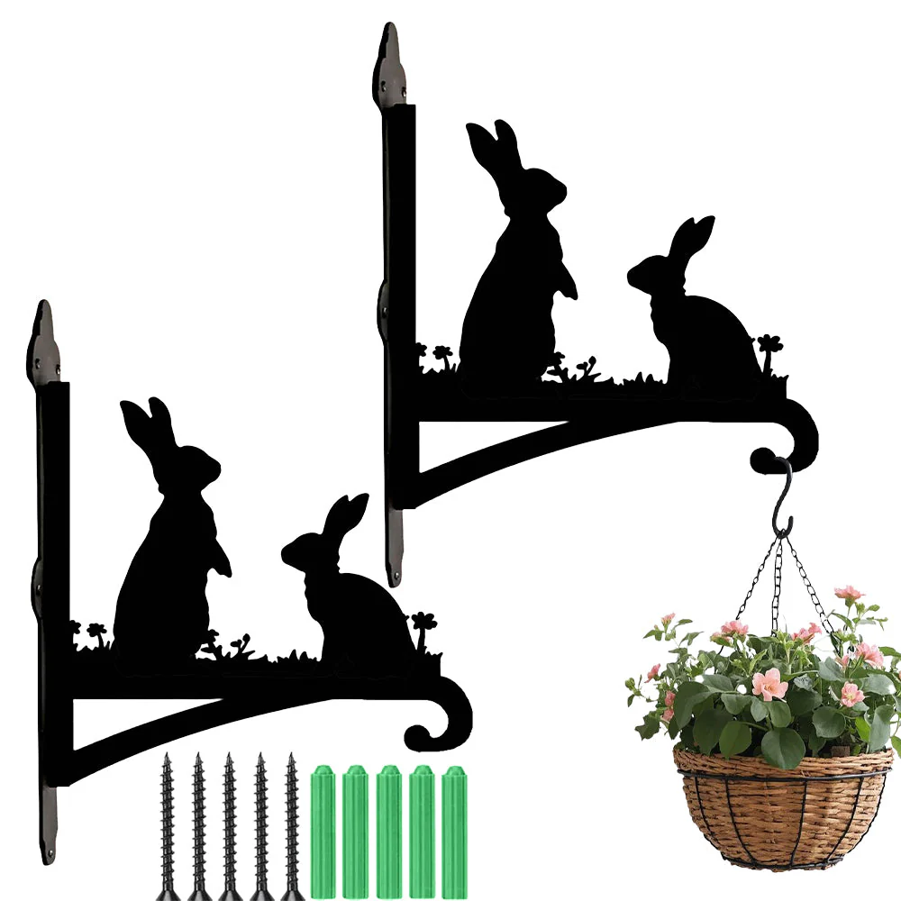 Lapin Support de Plantes à Suspendre Métallique - Image 8