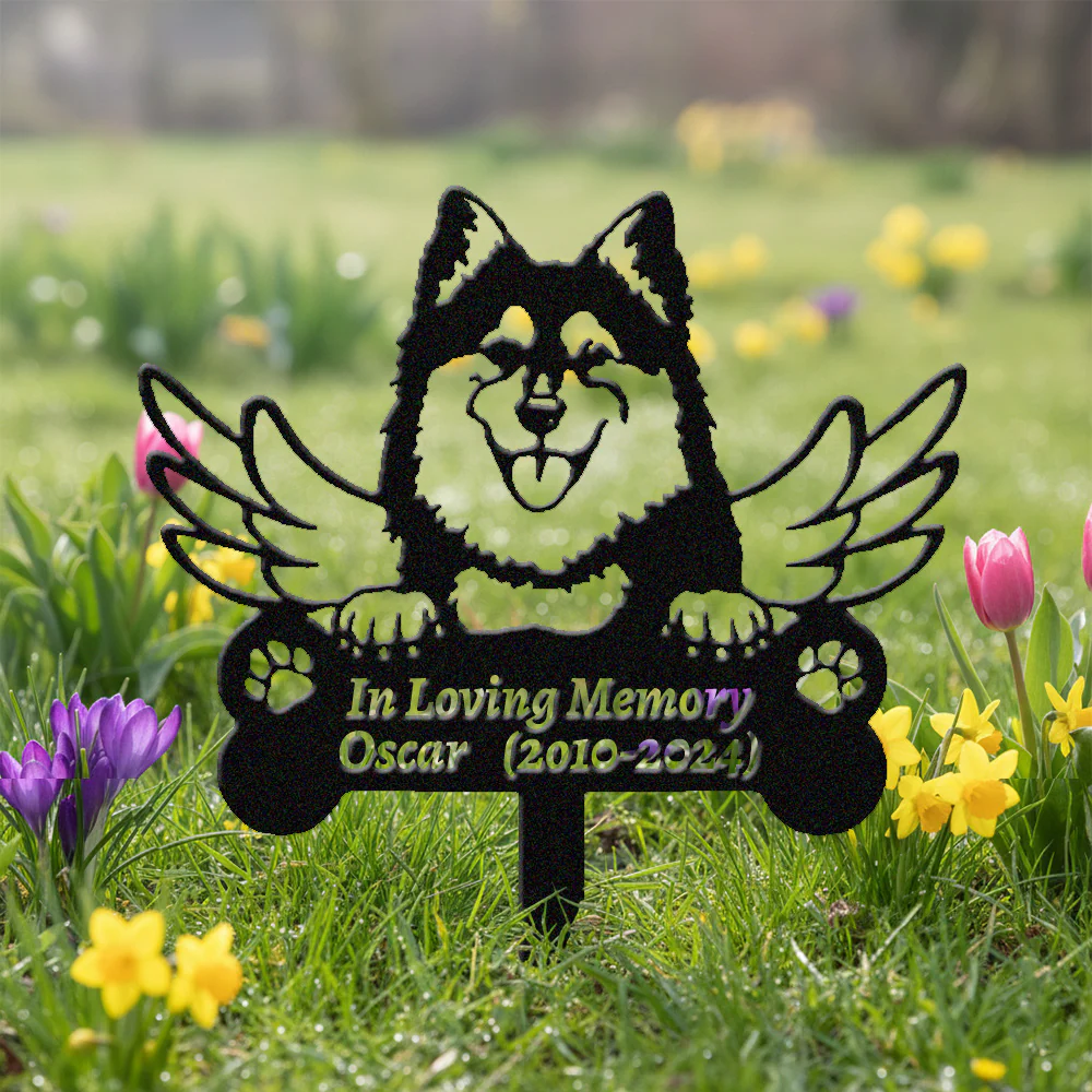 Lapphund Finlandais Tuteur Commémoratif Personnalisé avec Ailes