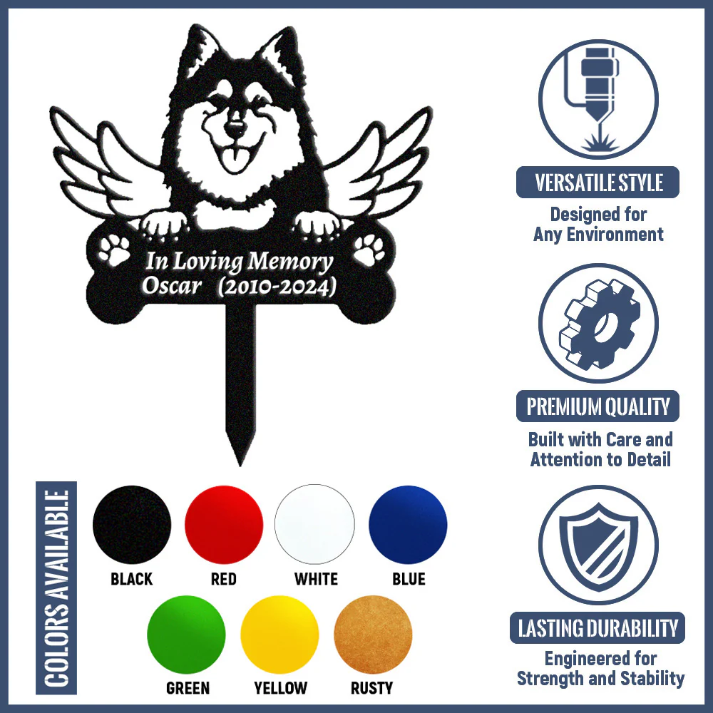 Lapphund Finlandais Tuteur Commémoratif Personnalisé avec Ailes - Image 11