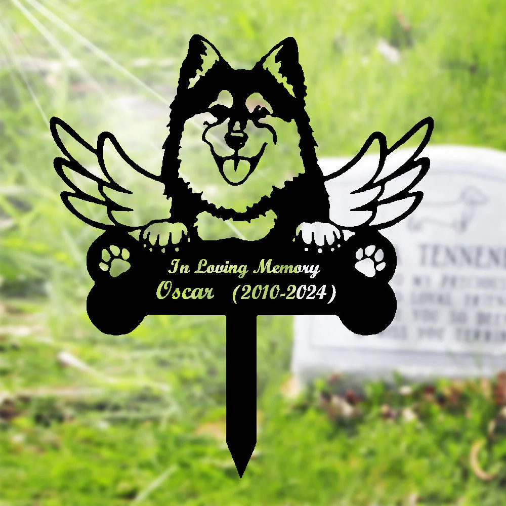 Lapphund Finlandais Tuteur Commémoratif Personnalisé avec Ailes - Image 2