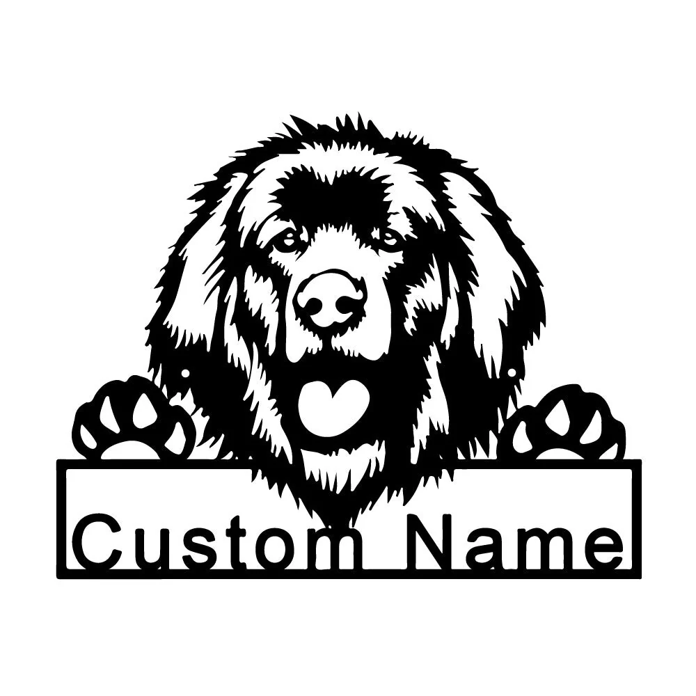 Leonberger Art en Métal Plaque de Nom en Métal Personnalisée - Image 2