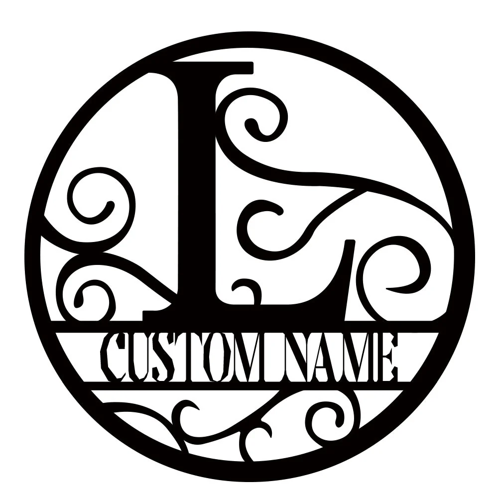 Lettre Personnalisée Nom Logo Art Mural en Métal - Image 17