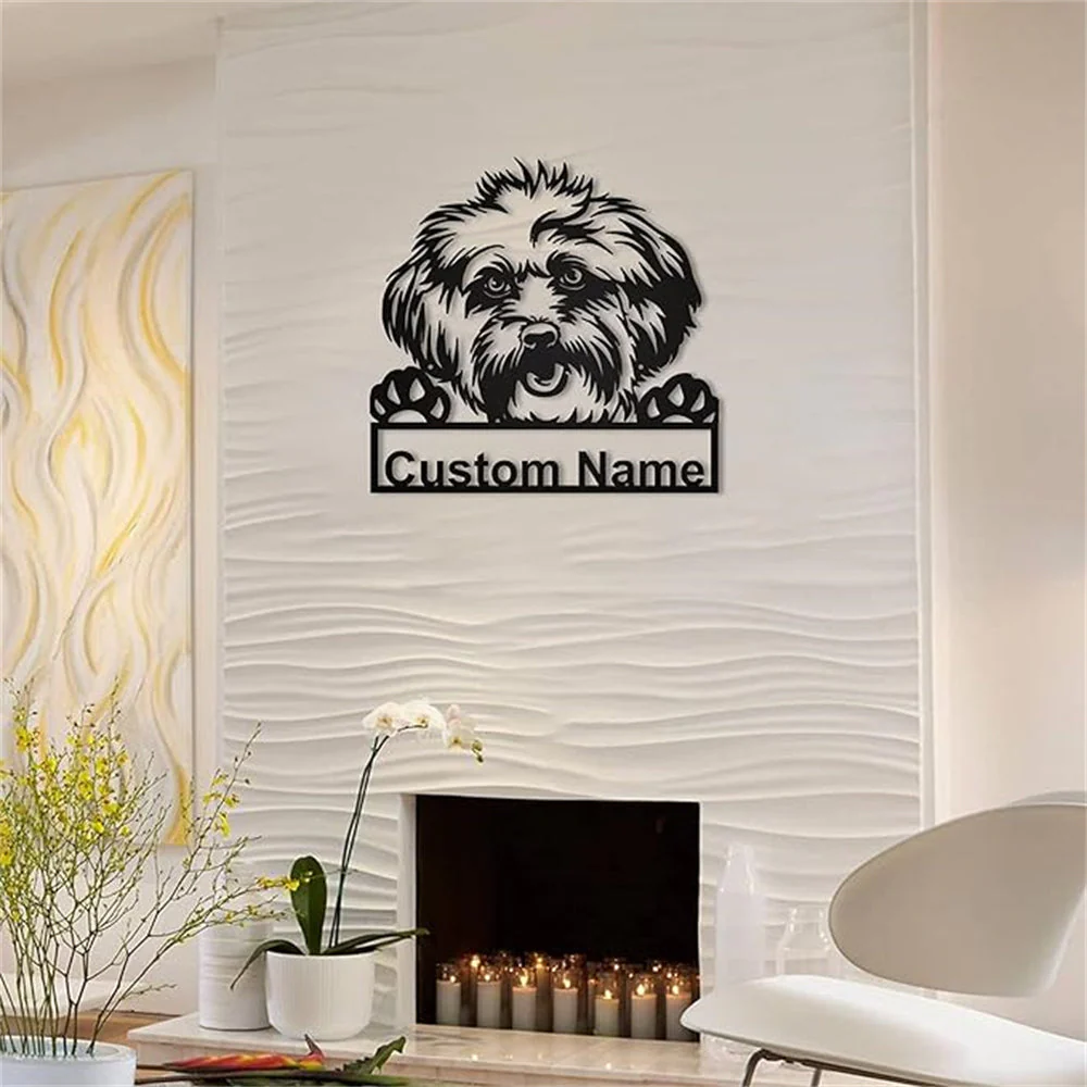 Lhasa Apso Plaque en Métal Art Personnalisée - Image 3