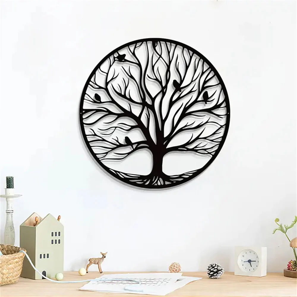 Magnifique Arbre de la Vie Art Mural en Métal Décor Mur - Image 2