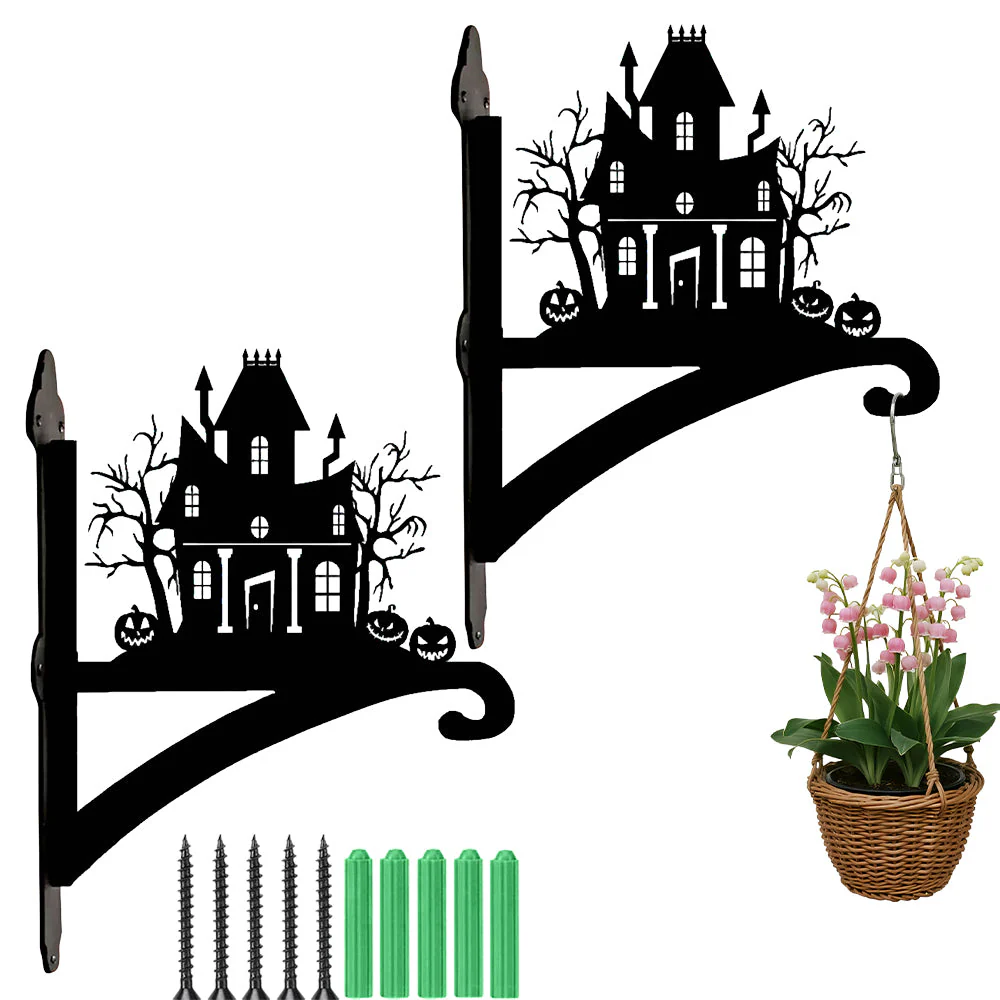 Maison Hantée Support de Plantes à Suspendre Métallique - Image 7
