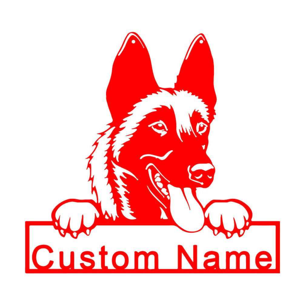Malinois Art Mural en Métal Personnalisé pour Amoureux des Chiens - Image 6