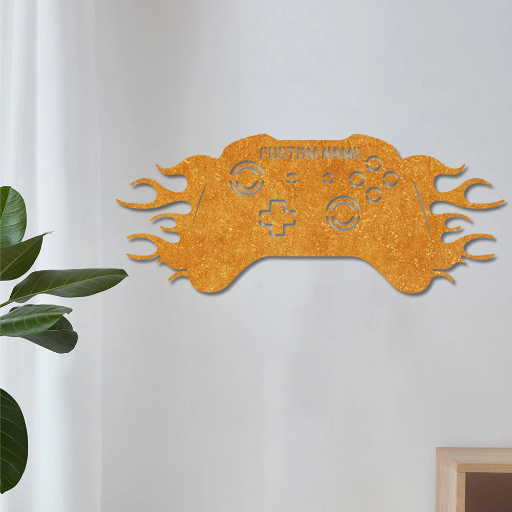 Manette de Jeu Plaque Personnalisée en Métal Décoratif Mural - Image 6