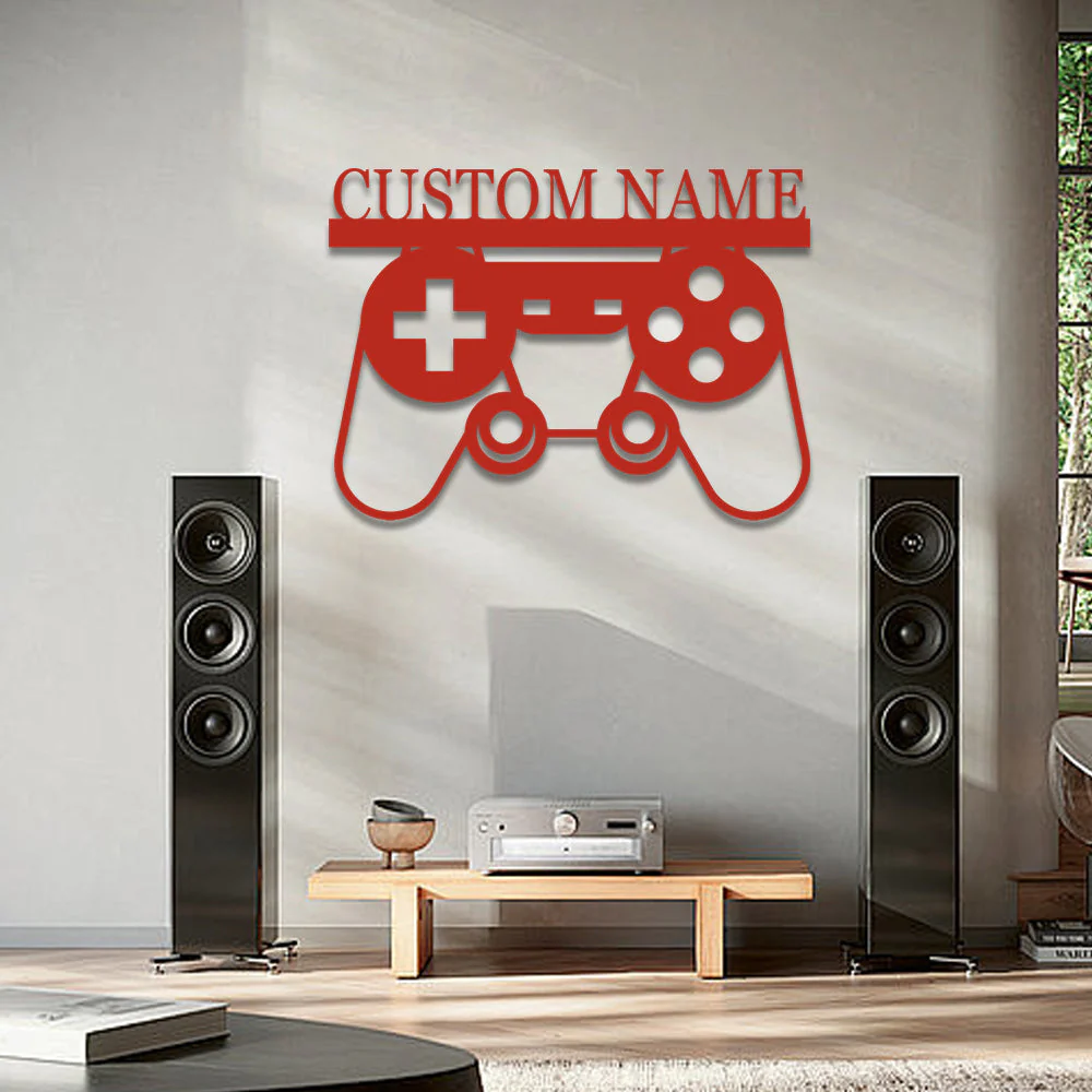 Manette de Jeu Plaque Personnalisée en Métal Décoratif Mural - Image 7