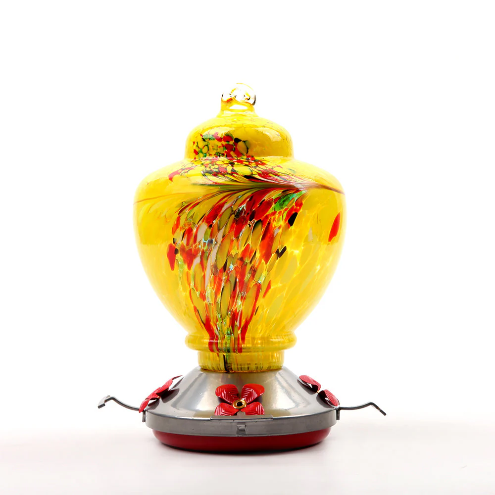 Mangeoire pour Colibri en Verre Soufflé à la Main avec Perchoir - Image 14