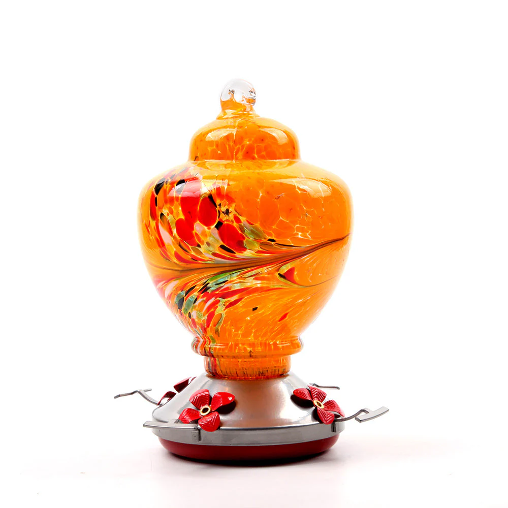 Mangeoire pour Colibri en Verre Soufflé à la Main avec Perchoir - Image 17