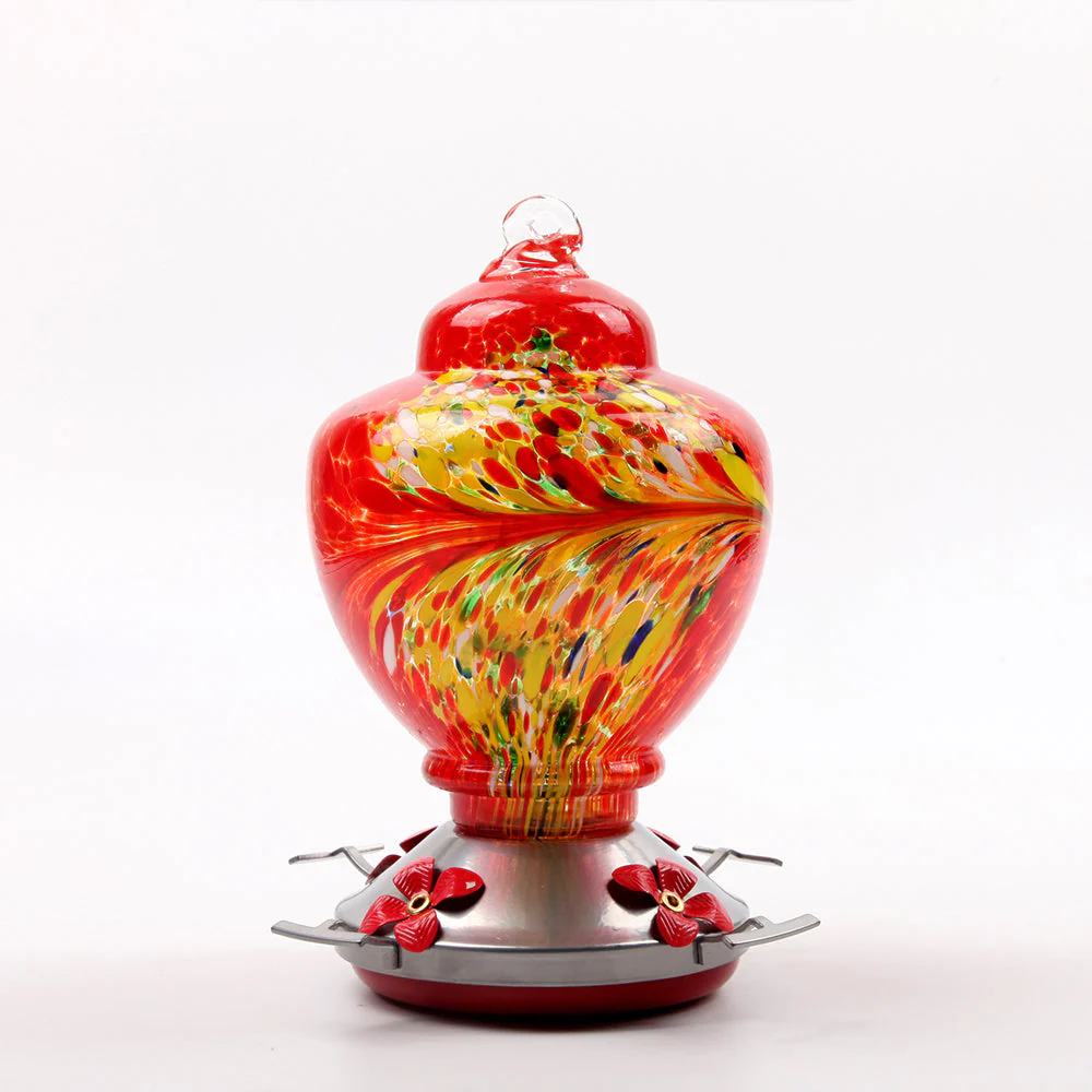 Mangeoire pour Colibri en Verre Soufflé à la Main avec Perchoir - Image 18