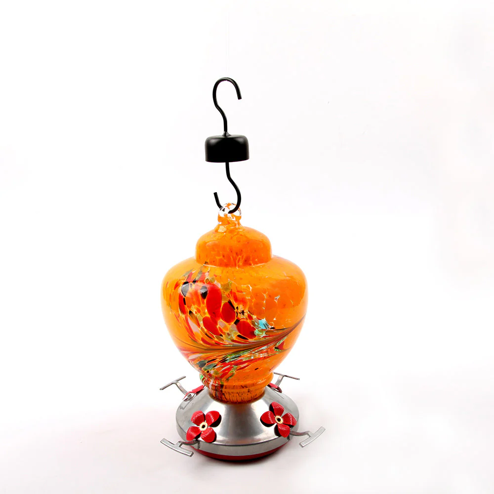Mangeoire pour Colibri en Verre Soufflé à la Main avec Perchoir - Image 19