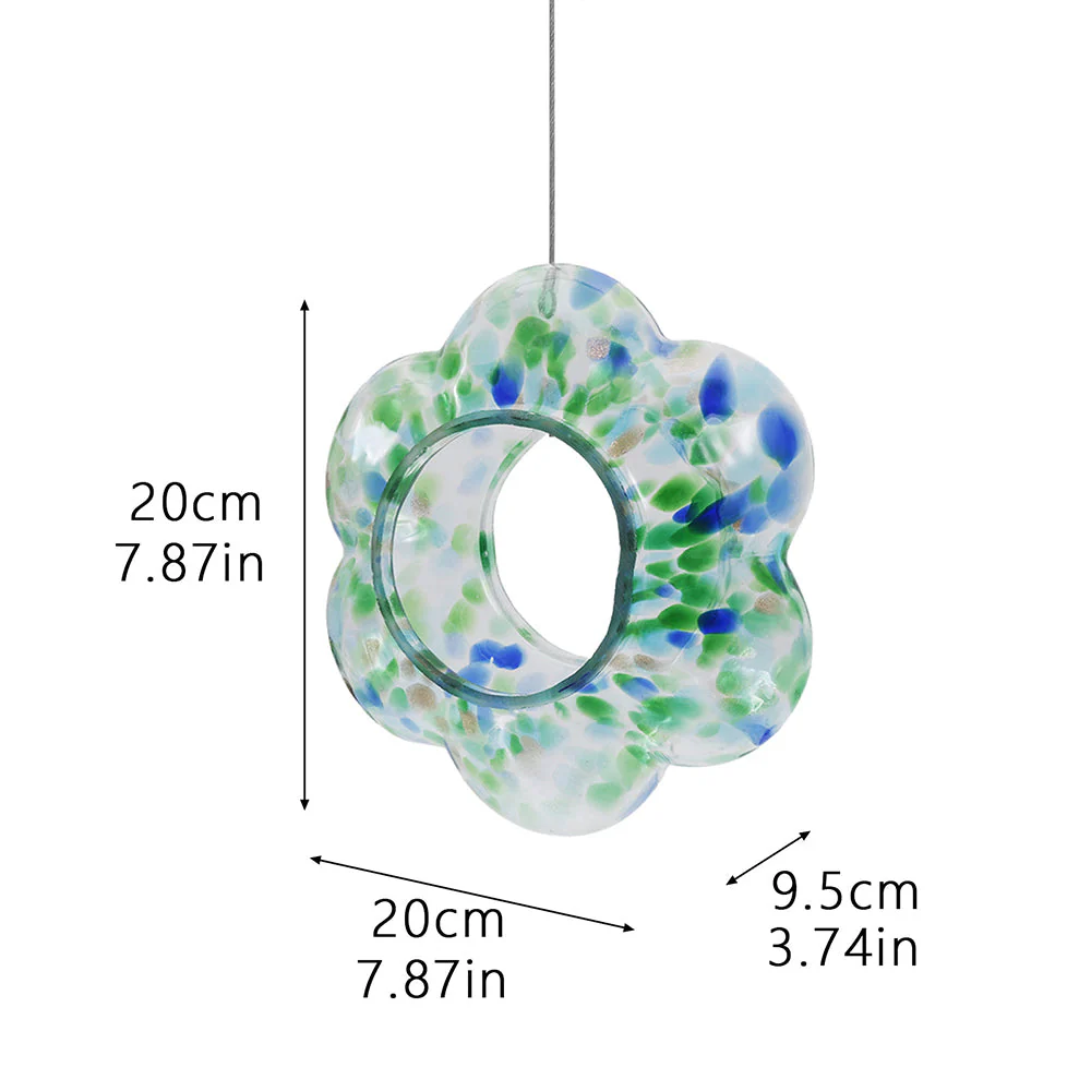 Mangeoire pour Colibri en Verre Soufflé à la Main avec Perchoir - Image 11