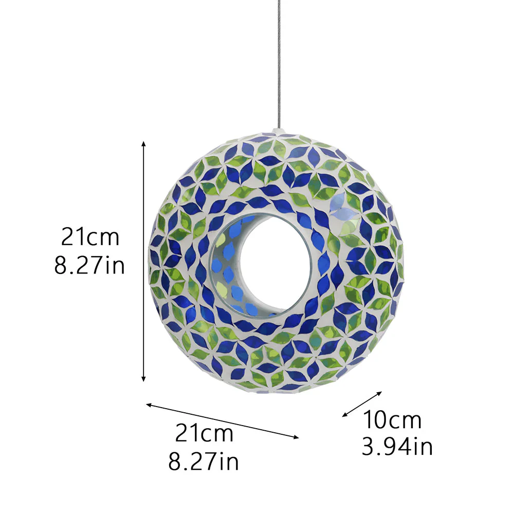 Mangeoire pour Colibri en Verre Soufflé à la Main avec Perchoir - Image 11