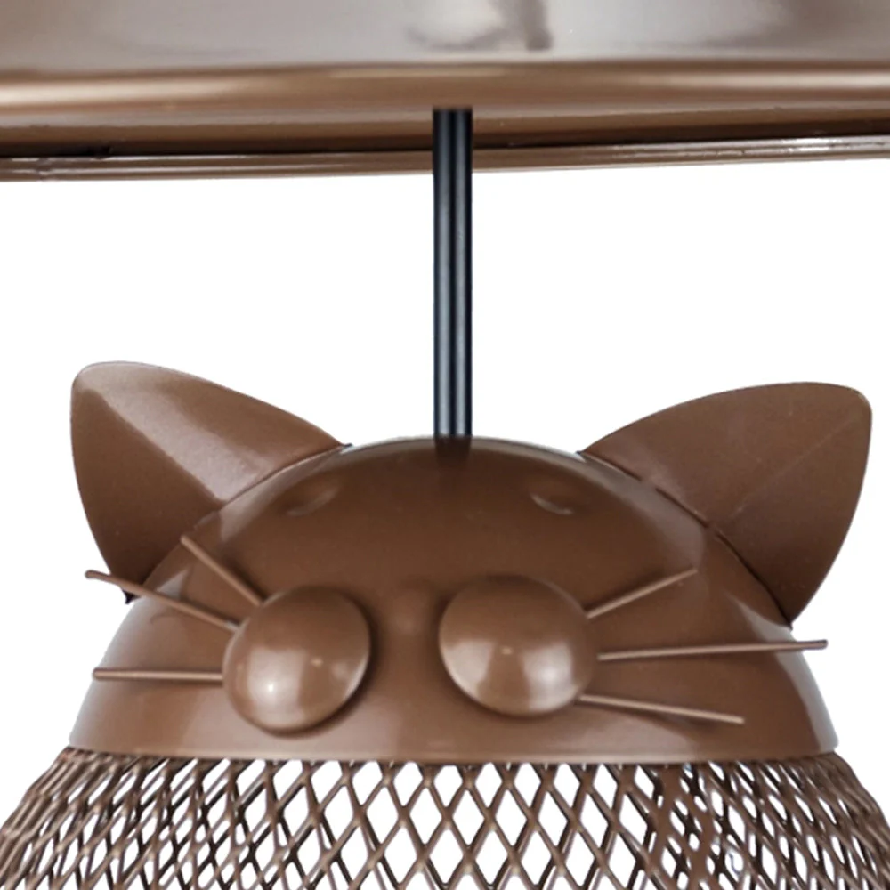 Mangeoire pour Oiseaux en Forme de Chat en Métal - Image 15
