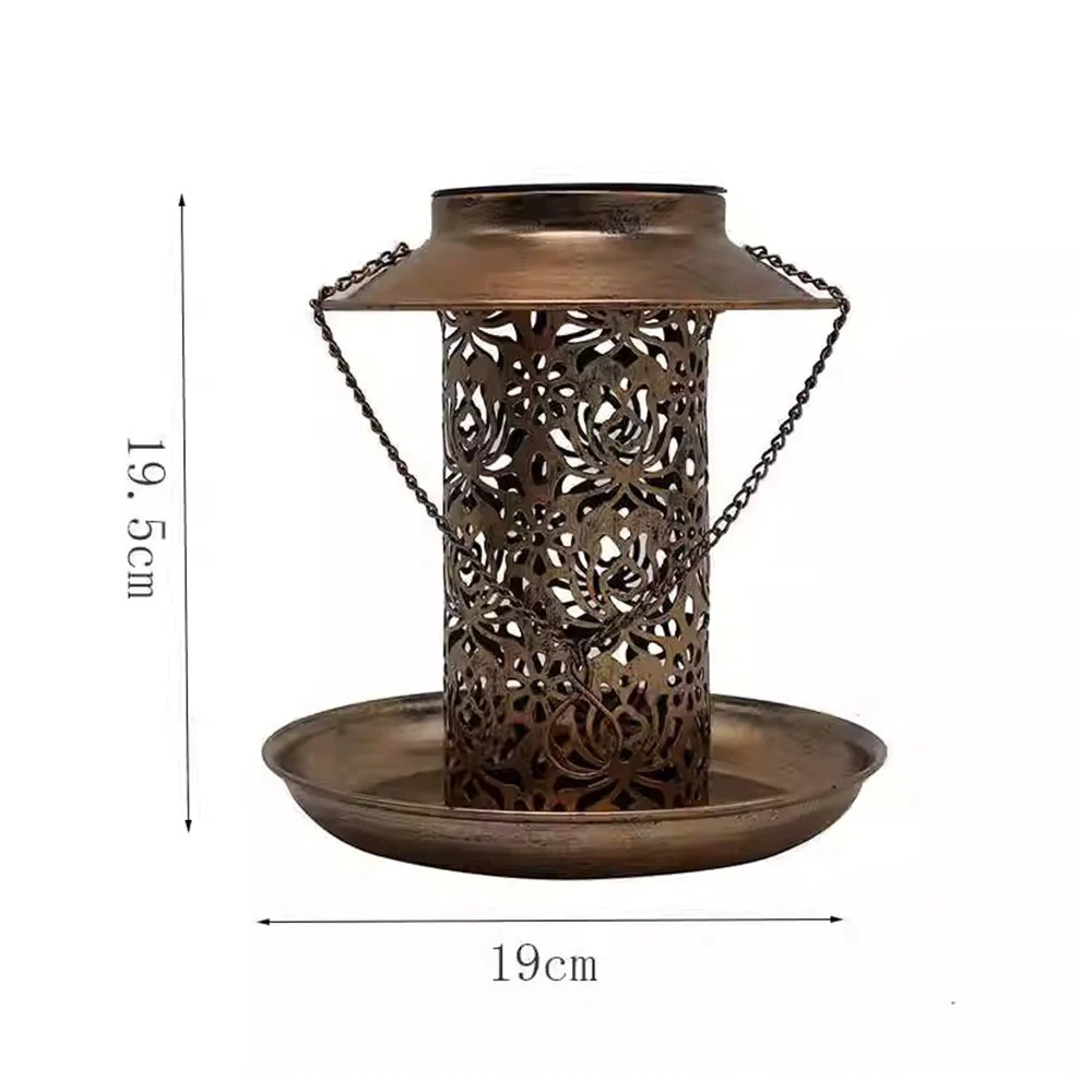Mangeoire pour Oiseaux Solaire Métal Extérieur - Image 7