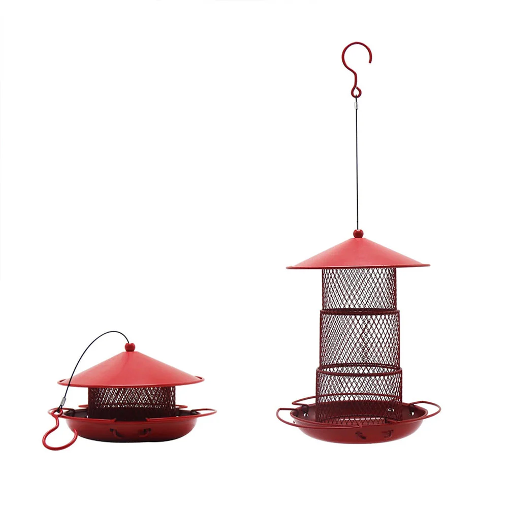 Mangeoire pour Oiseaux Suspendue Métal pour Patio - Image 11