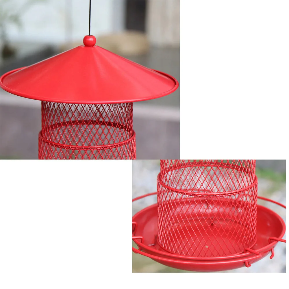 Mangeoire pour Oiseaux Suspendue Métal pour Patio - Image 8