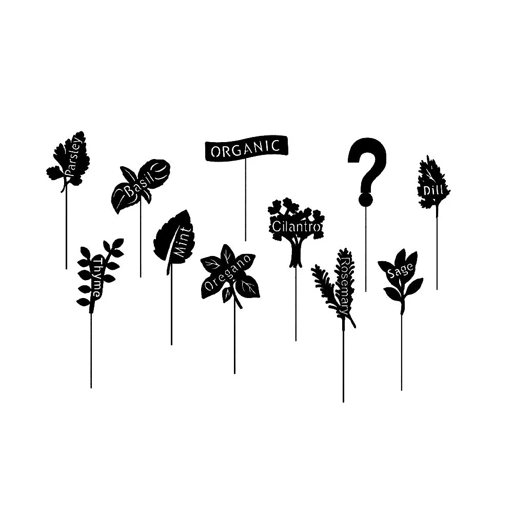 Marqueurs de Plantes - Piquets de Jardin en Métal Art de Jardin - Image 23