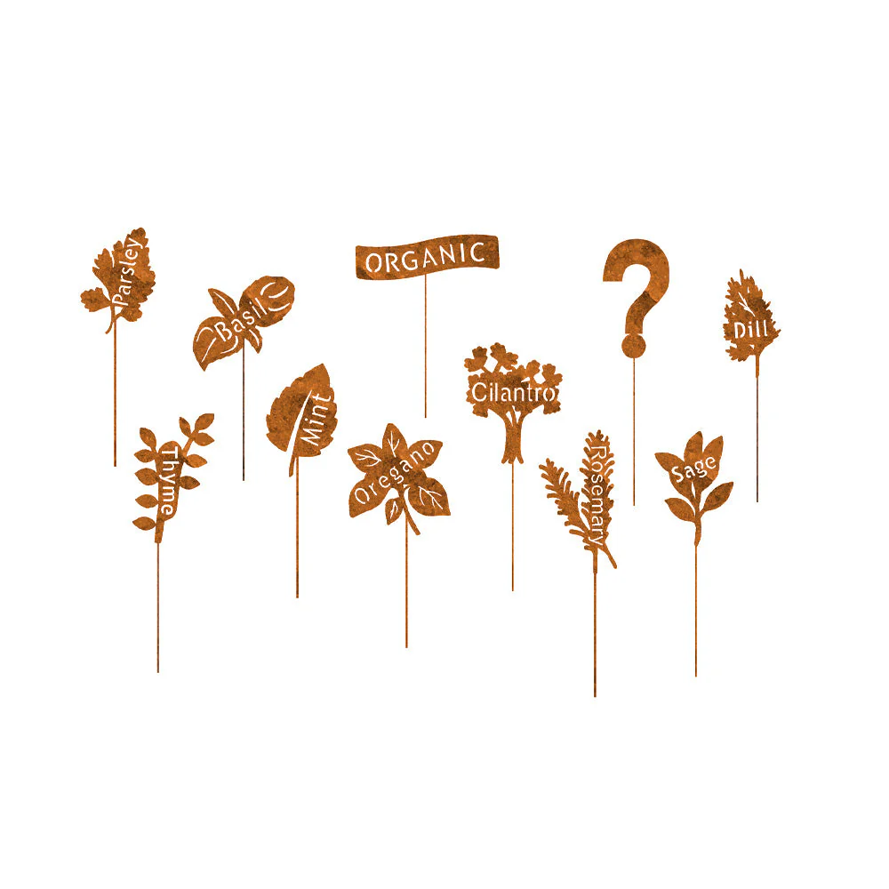 Marqueurs de Plantes - Piquets de Jardin en Métal Art de Jardin - Image 24